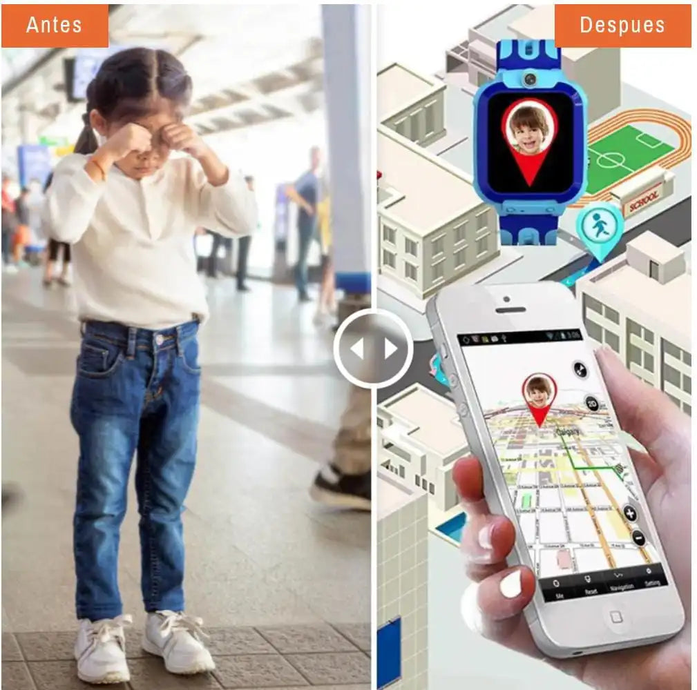 Reloj Infantil GPS Localizador Camara-Videollamadas 4G