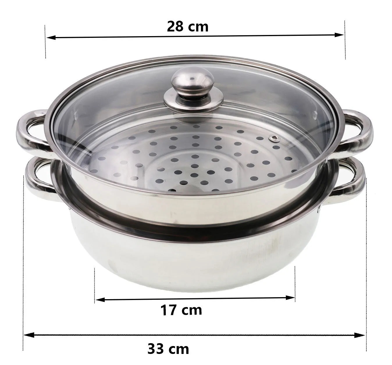 VaporiMaster 3en1 || OLLA VAPORERA EN ACERO INOXIDABLE