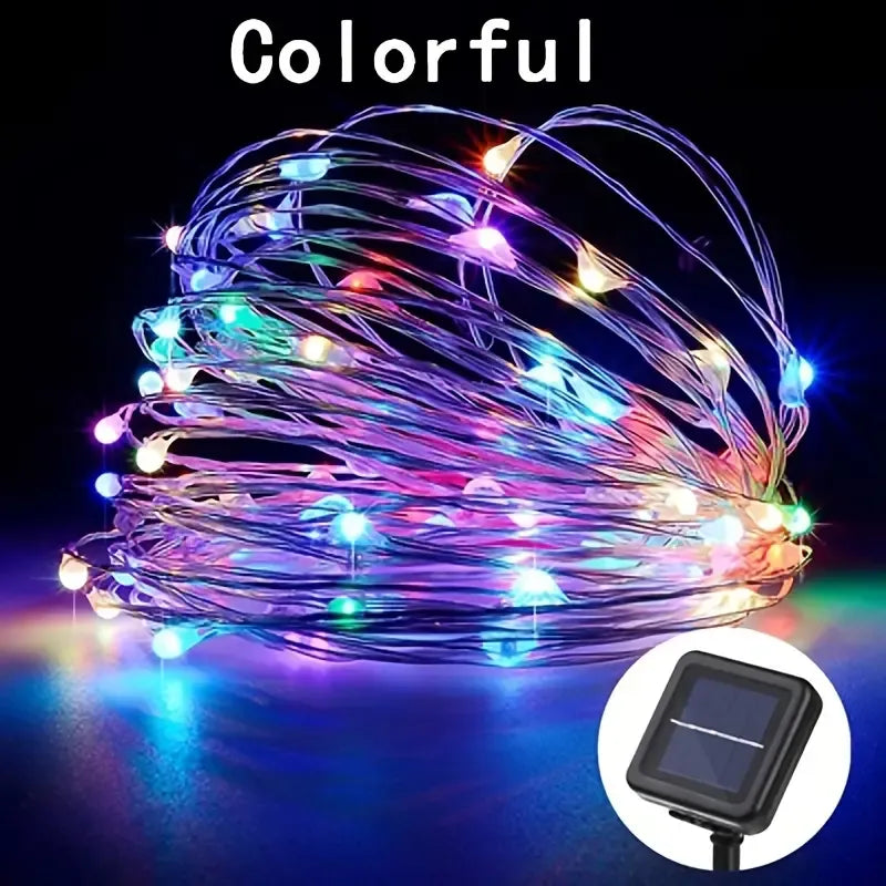 Luces Navidad con Panel Solar ✨|| Paga 20 metros, Lleva 40 Metros 🎄
