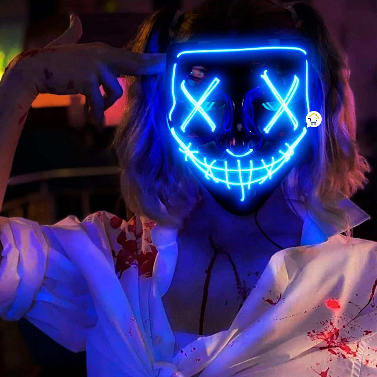 Máscara LED Luminosa - Halloween