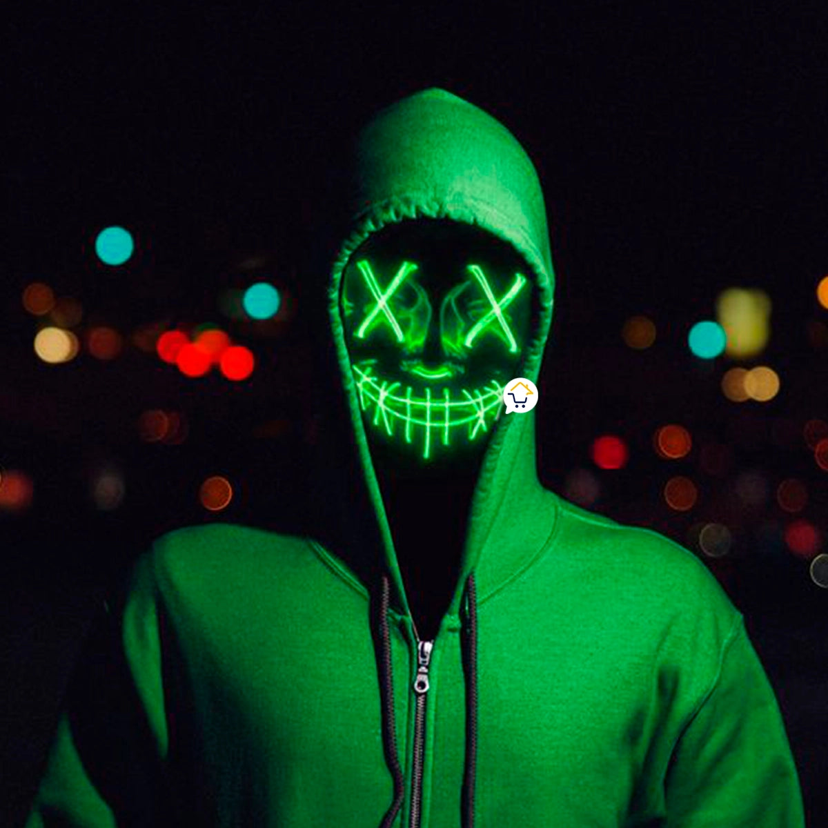 Máscara LED Luminosa - Halloween
