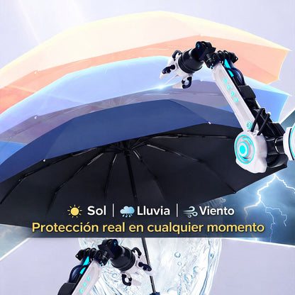 NOCTELUX™ SOMBRILLA AUTOMÁTICA CON LINTERNA