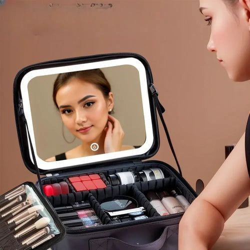 Cosmetiquera BrilloMaq LED